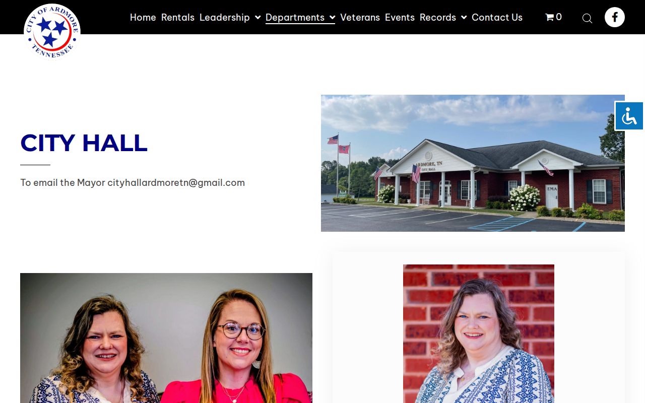 Ardmore Police Department contact information for Giles County booking records